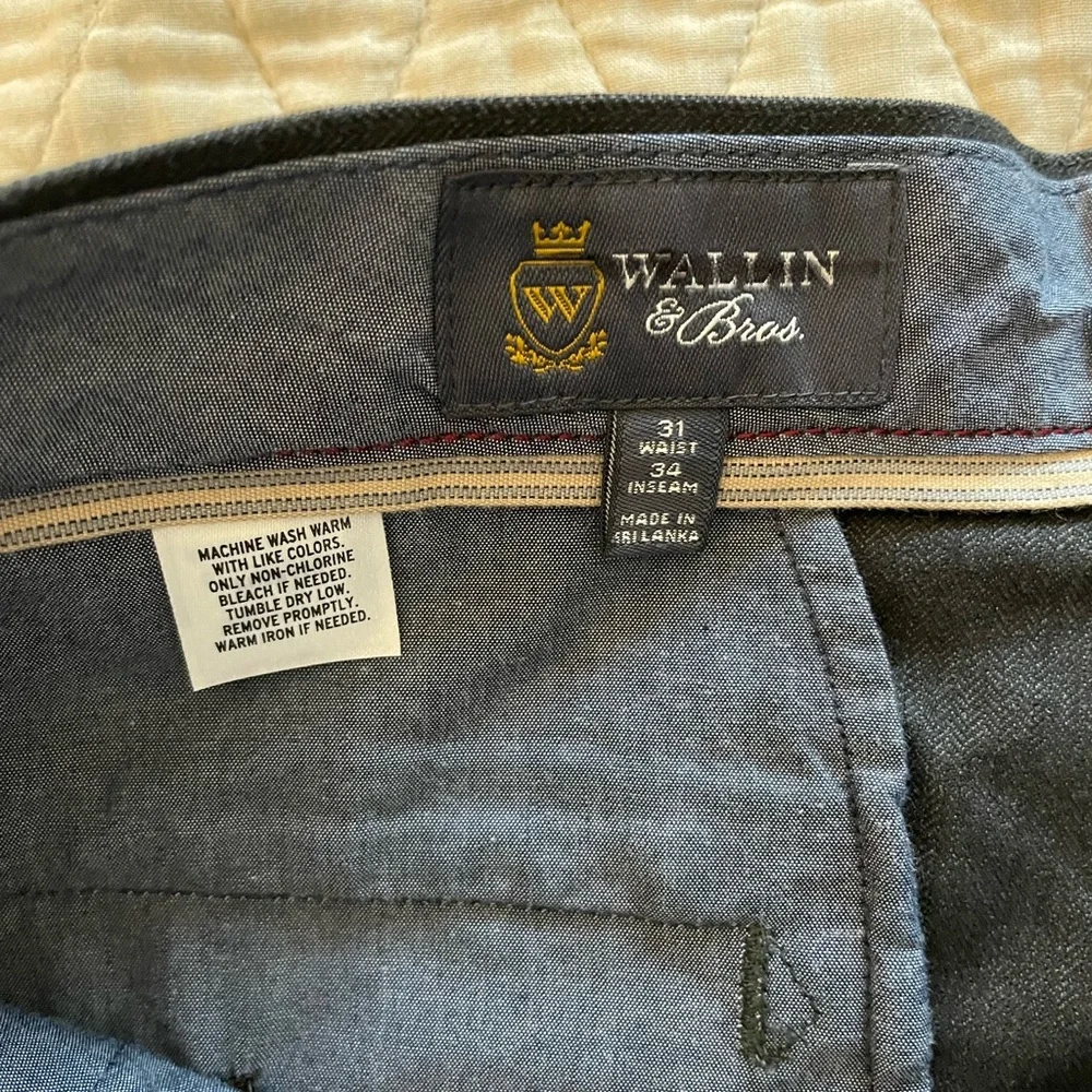 WALLIN & Bros Cargo Chino Pant in Gun Metal Gray Size 31-34‎ NWT